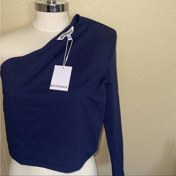 WALTER BAKER Sexy Padded One Shoulder Blouse Top - Picture 3 of 7